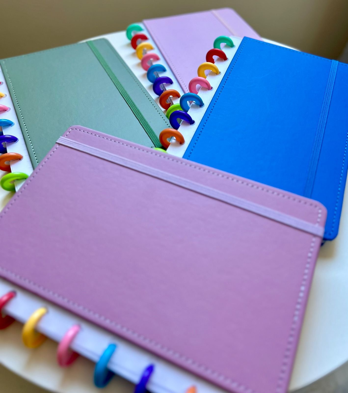 Caderno de Disco cores lisas