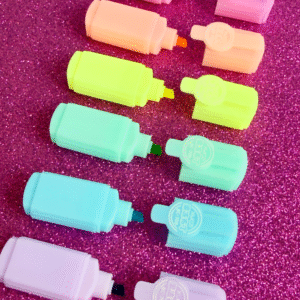 Kit mini Marca Texto – 6 Cores