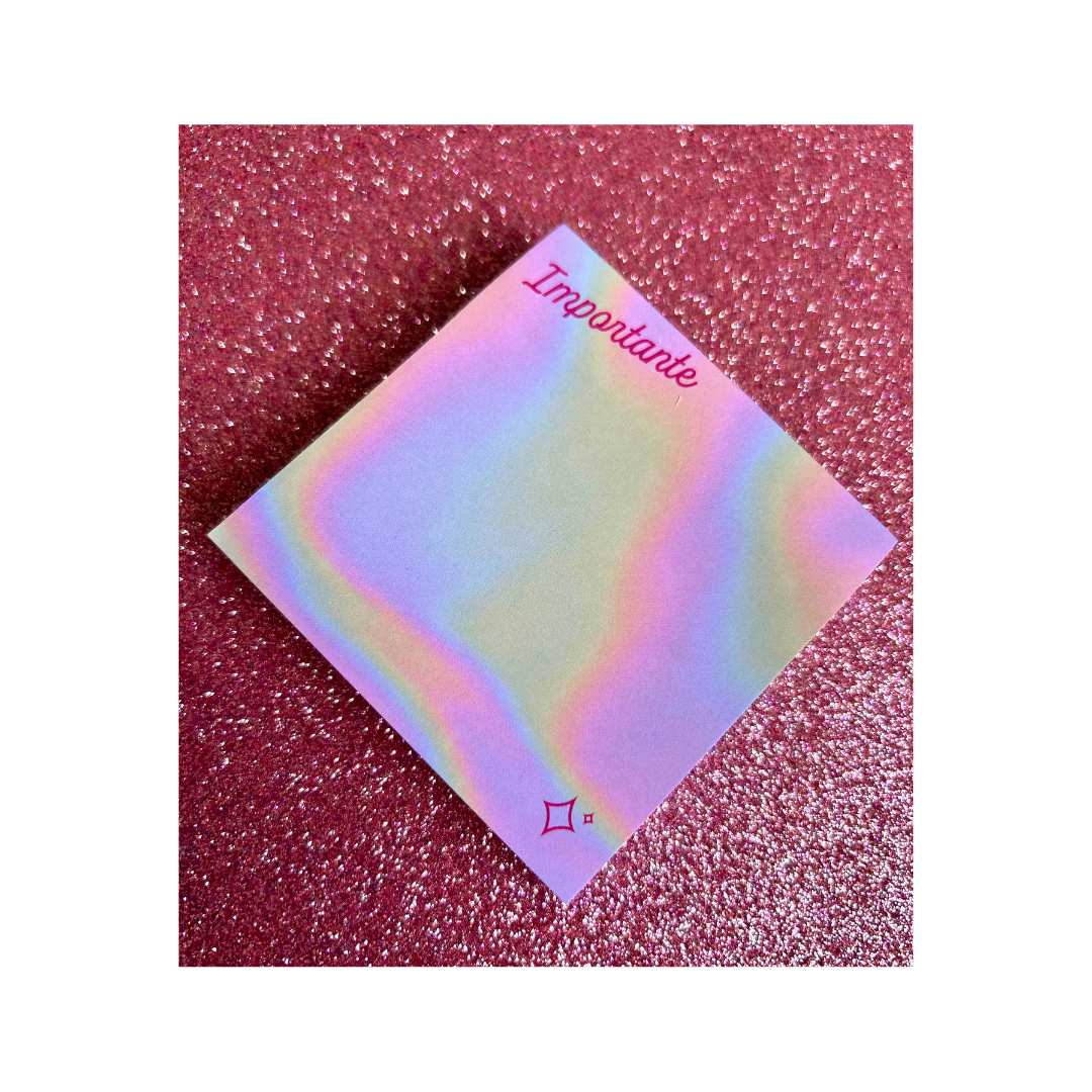 Bloco Adesivo Pink Vibes Leoarte