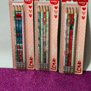 Lápis Preto Hb Love City com borracha- estampa e cor aleatórias