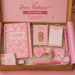 Box Sonho Doce Rabisco - Plano Mensal 115,00 + frete fixo 15,00 por mês