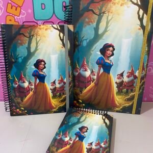 Kit Cadernos Princesas – Colegial + A5 + A6