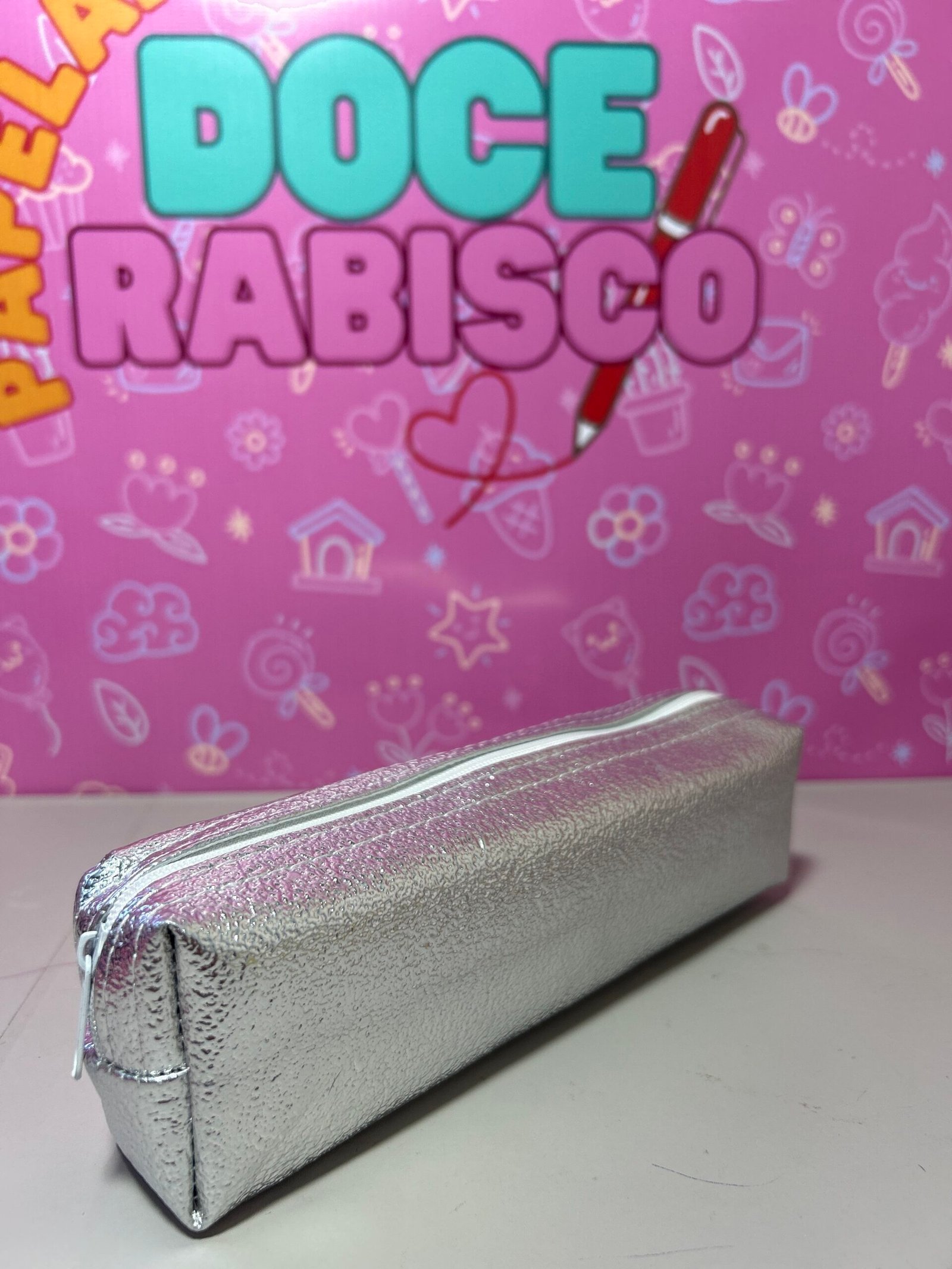 Kit Papelaria Completo 21 Itens com Estojo Fofo ✨ Canetas Lápis Washi Tape e Acessórios - Imagem 9